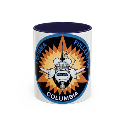 STS 3 (NASA) Accent Coffee Mug 11oz Navy - Go Mug Yourself