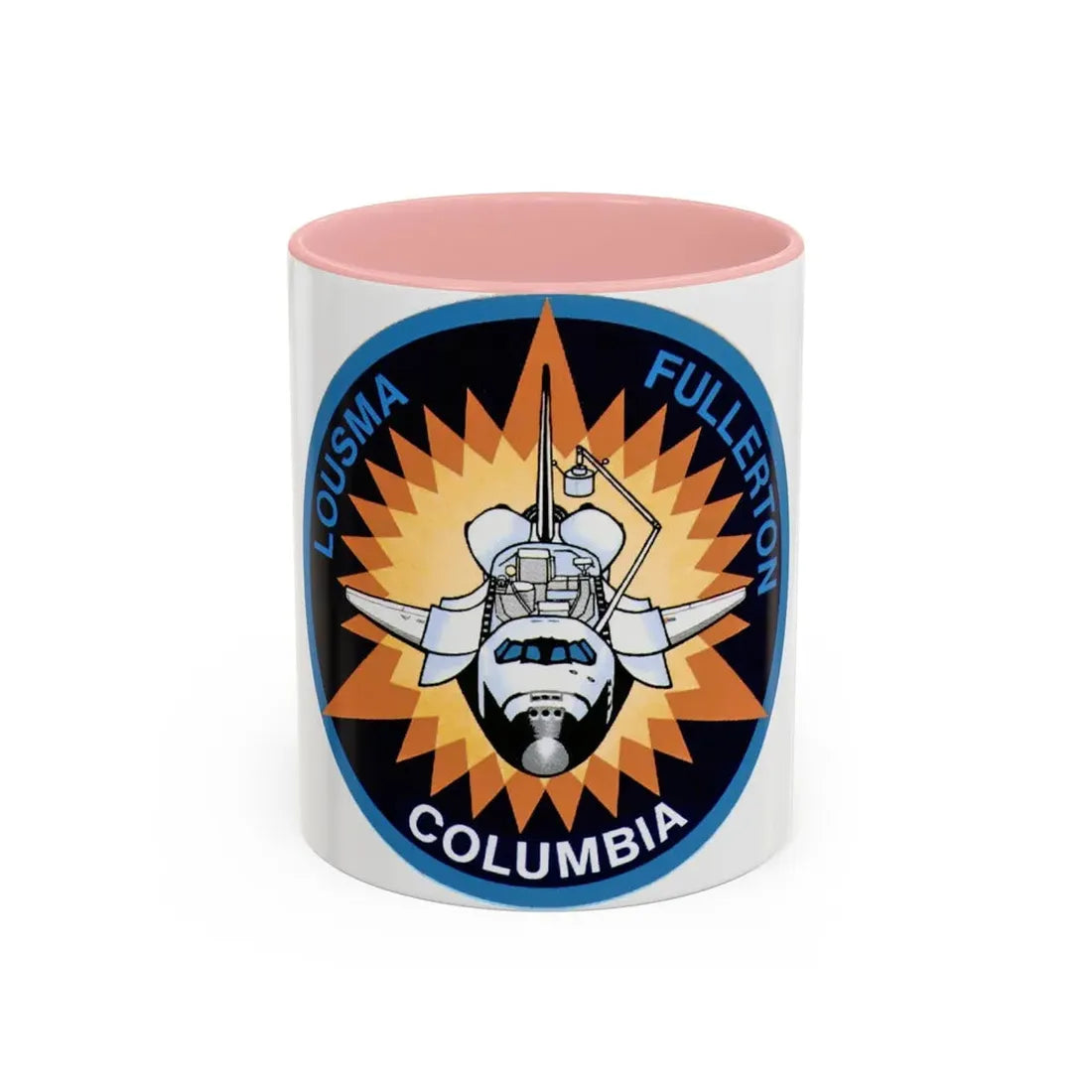 STS 3 (NASA) Accent Coffee Mug 11oz Pink - Go Mug Yourself