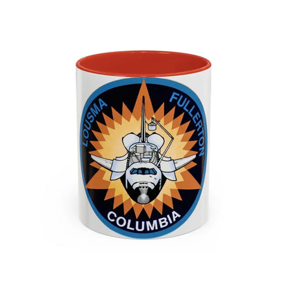 STS 3 (NASA) Accent Coffee Mug 11oz Red - Go Mug Yourself