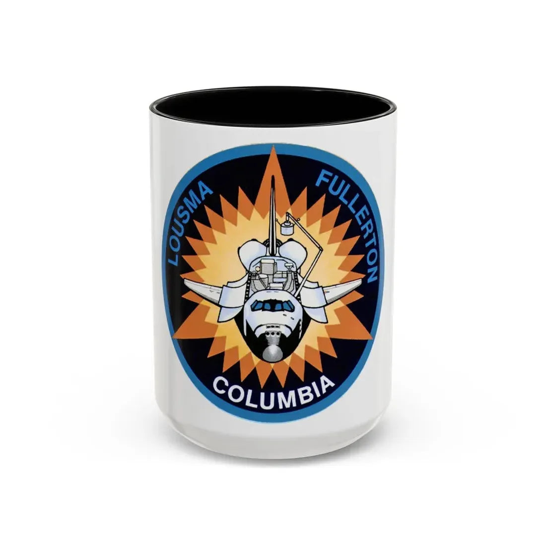 STS 3 (NASA) Accent Coffee Mug 15oz Black - Go Mug Yourself