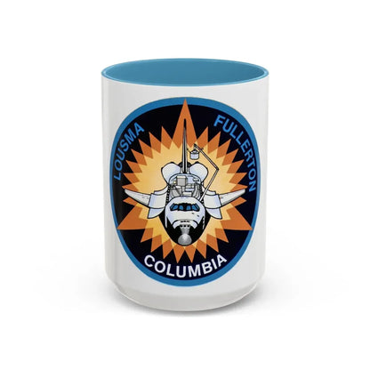 STS 3 (NASA) Accent Coffee Mug 15oz Light Blue - Go Mug Yourself