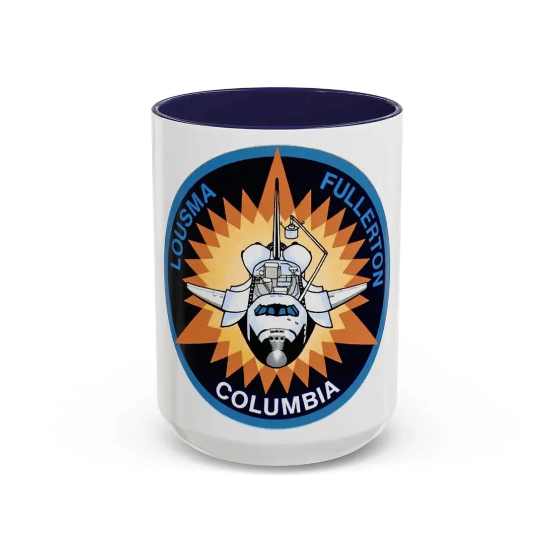 STS 3 (NASA) Accent Coffee Mug 15oz Navy - Go Mug Yourself