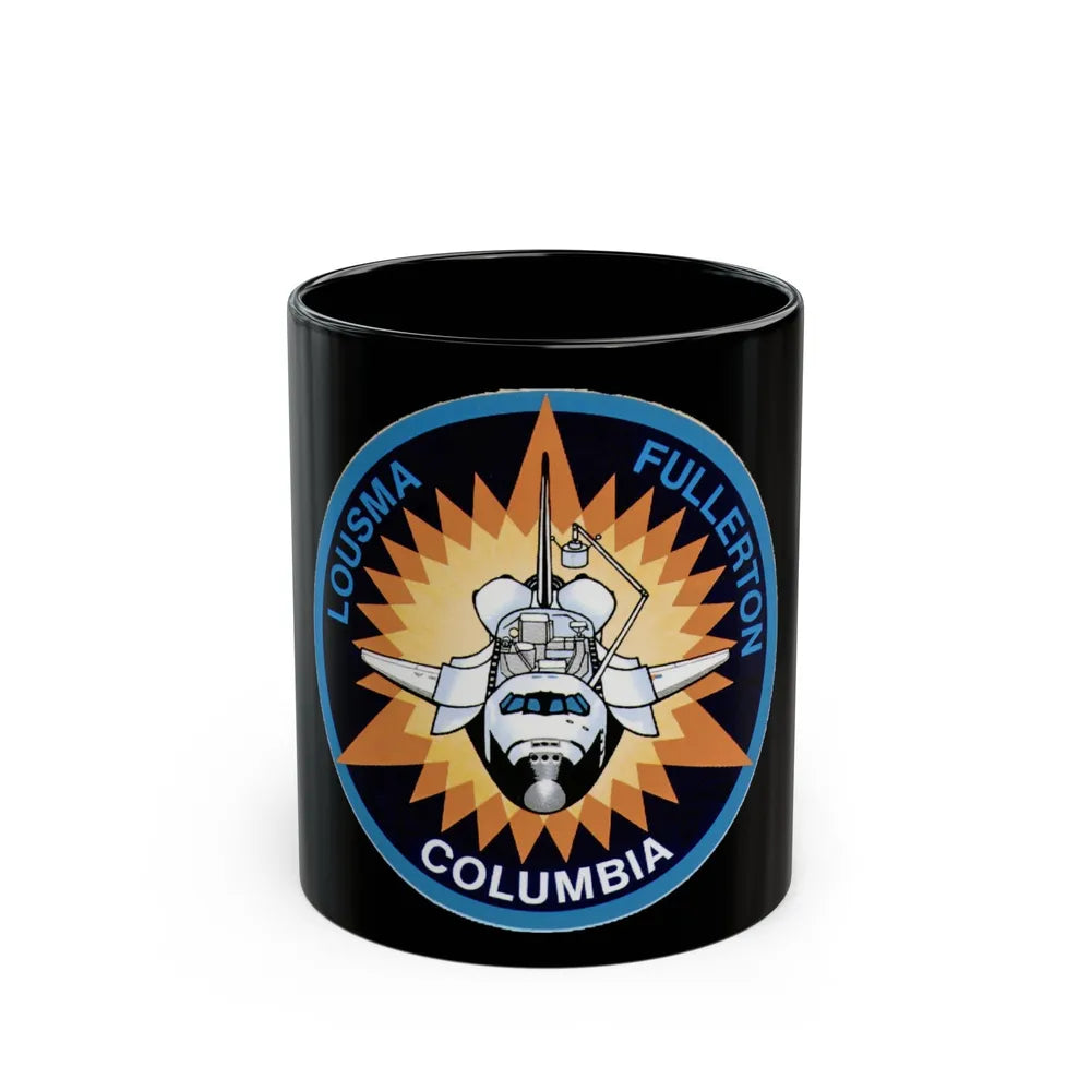 STS 3 (NASA) Black Coffee Mug-11oz-Go Mug Yourself