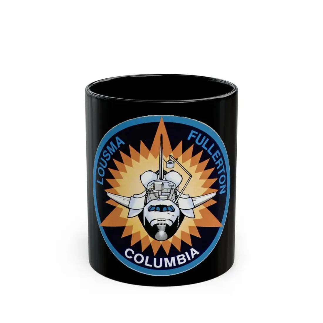 STS 3 (NASA) Black Coffee Mug 11oz - Go Mug Yourself