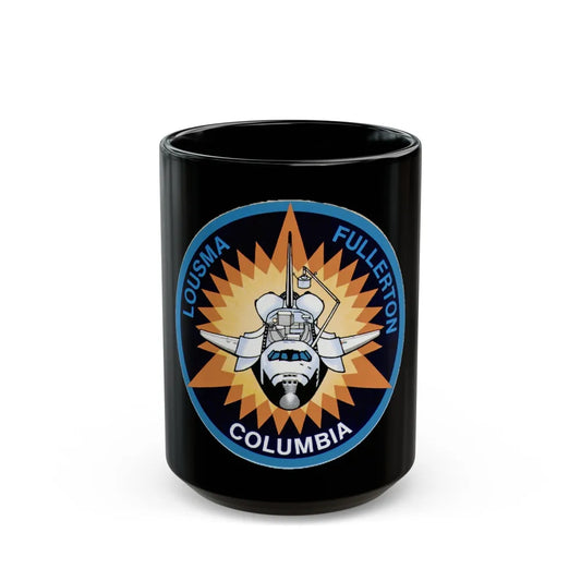 STS 3 (NASA) Black Coffee Mug-15oz-Go Mug Yourself