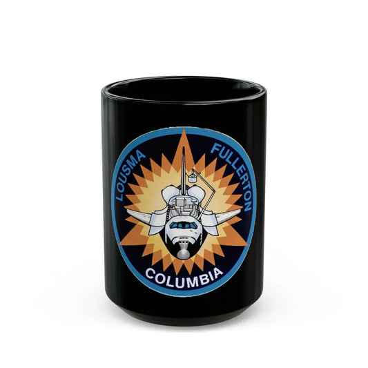 STS 3 (NASA) Black Coffee Mug 15oz - Go Mug Yourself