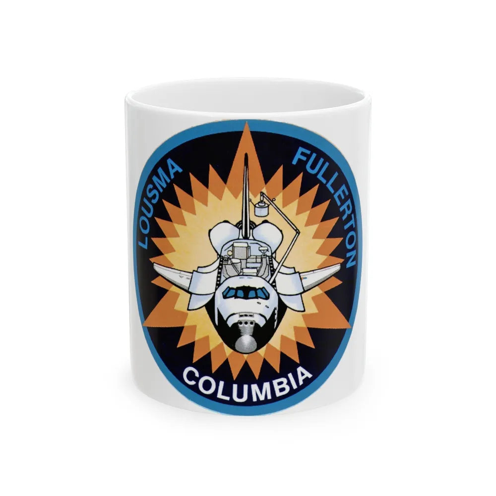 STS 3 (NASA) White Coffee Mug-11oz-Go Mug Yourself