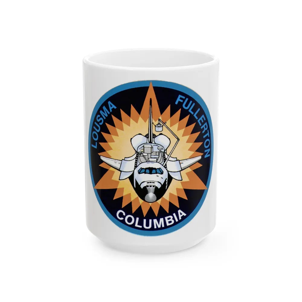 STS 3 (NASA) White Coffee Mug-15oz-Go Mug Yourself