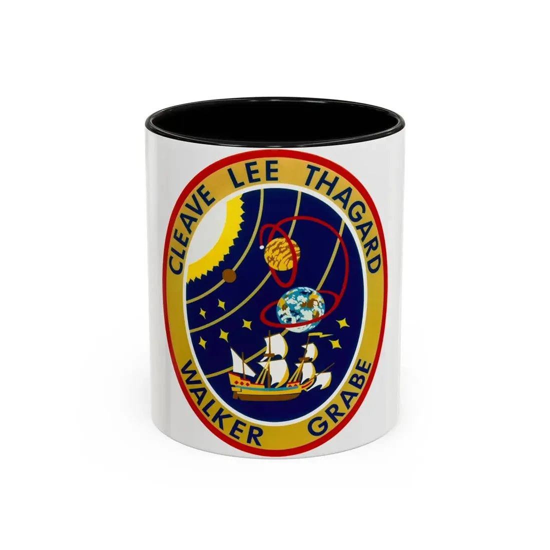 STS 30 (NASA) Accent Coffee Mug 11oz Black - Go Mug Yourself