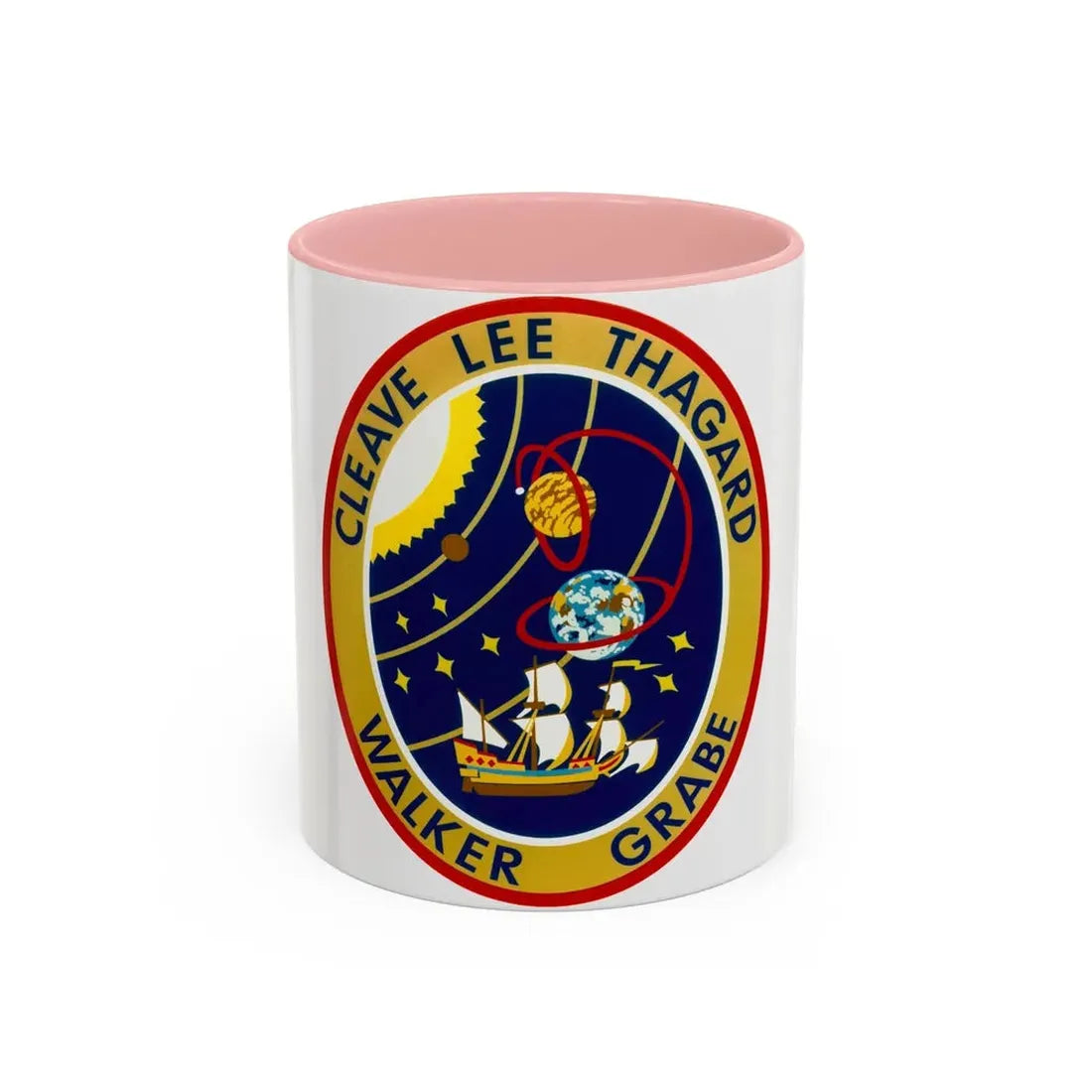 STS 30 (NASA) Accent Coffee Mug 11oz Pink - Go Mug Yourself