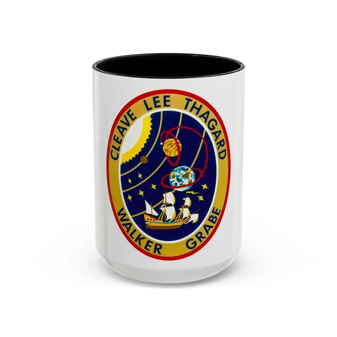STS 30 (NASA) Accent Coffee Mug 15oz Black - Go Mug Yourself