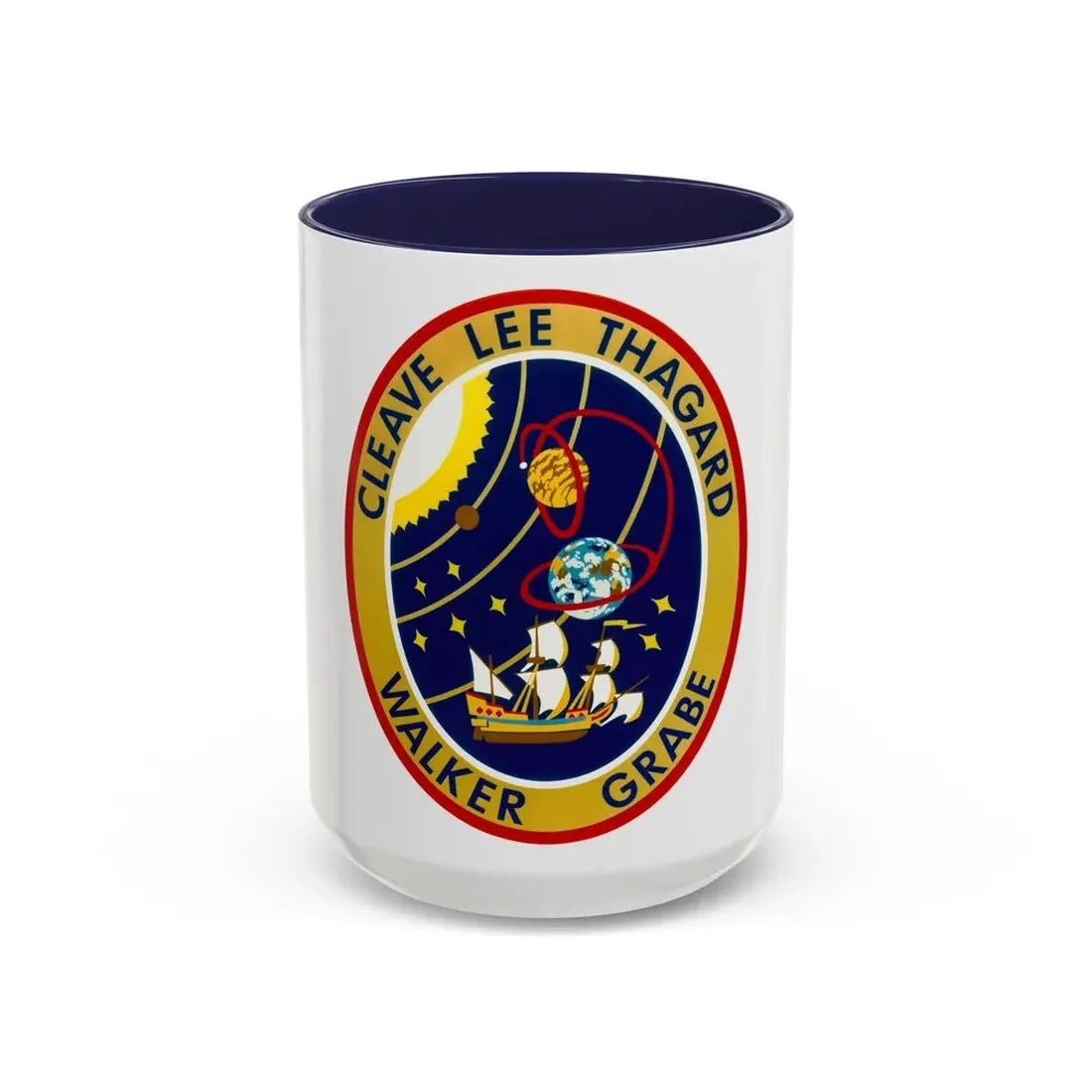 STS 30 (NASA) Accent Coffee Mug 15oz Navy - Go Mug Yourself