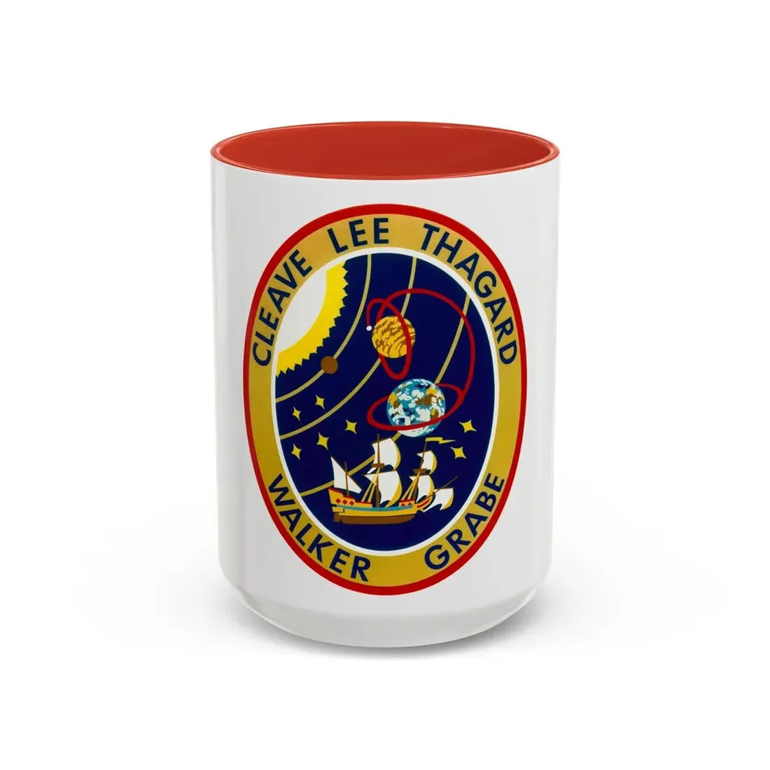 STS 30 (NASA) Accent Coffee Mug 15oz Red - Go Mug Yourself