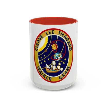 STS 30 (NASA) Accent Coffee Mug 15oz Red - Go Mug Yourself