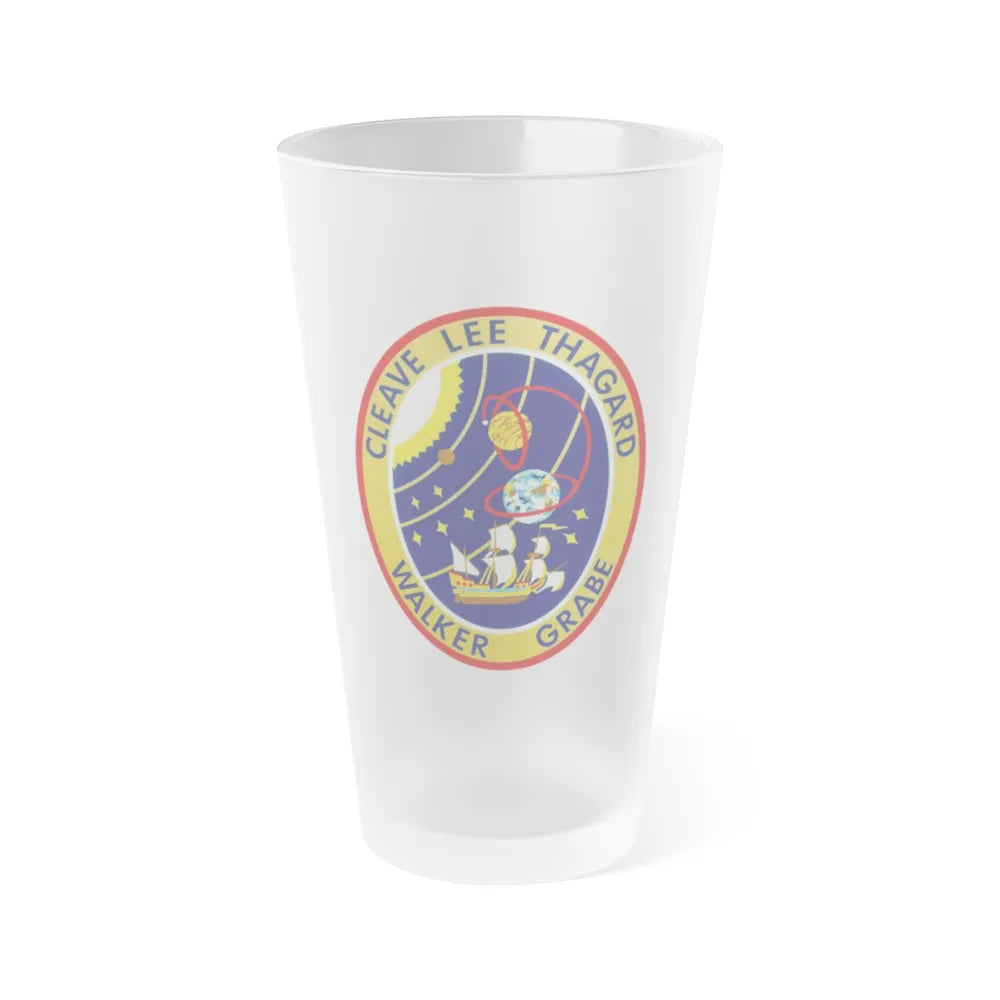 STS 30 (NASA) Frosted Pint Glass 16oz-Go Mug Yourself