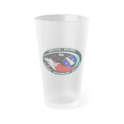 STS 31 (NASA) Frosted Pint Glass 16oz-Go Mug Yourself