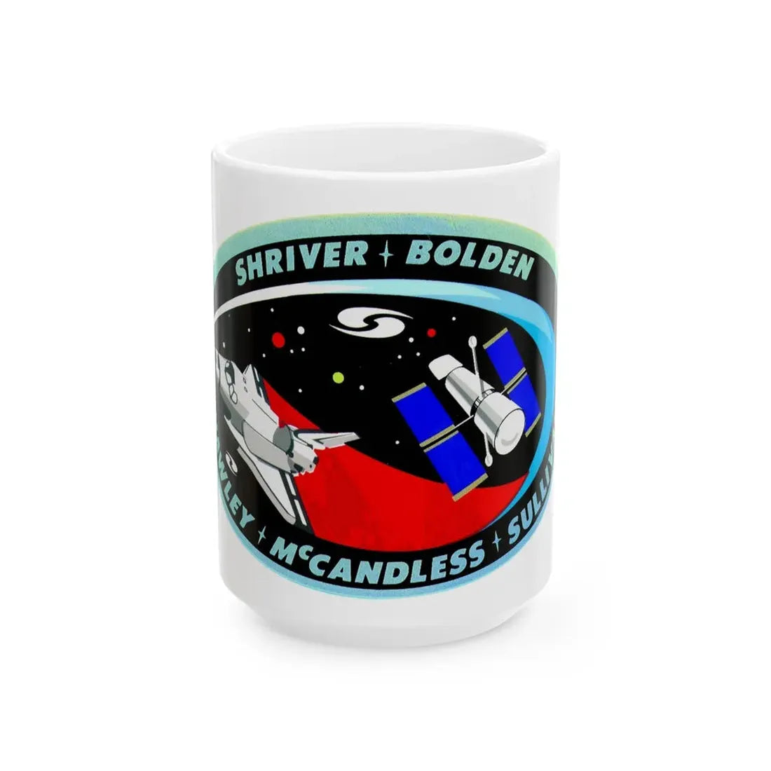 STS 31 (NASA) White Coffee Mug 15oz - Go Mug Yourself