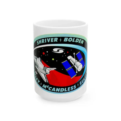 STS 31 (NASA) White Coffee Mug 15oz - Go Mug Yourself