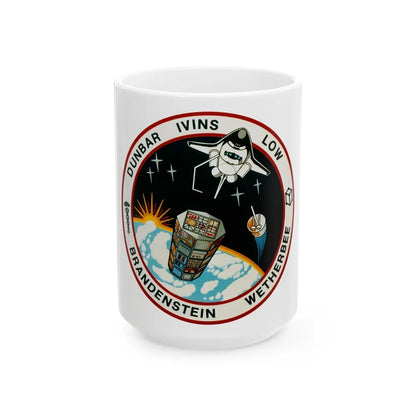 STS 32 (NASA) White Coffee Mug-15oz-Go Mug Yourself