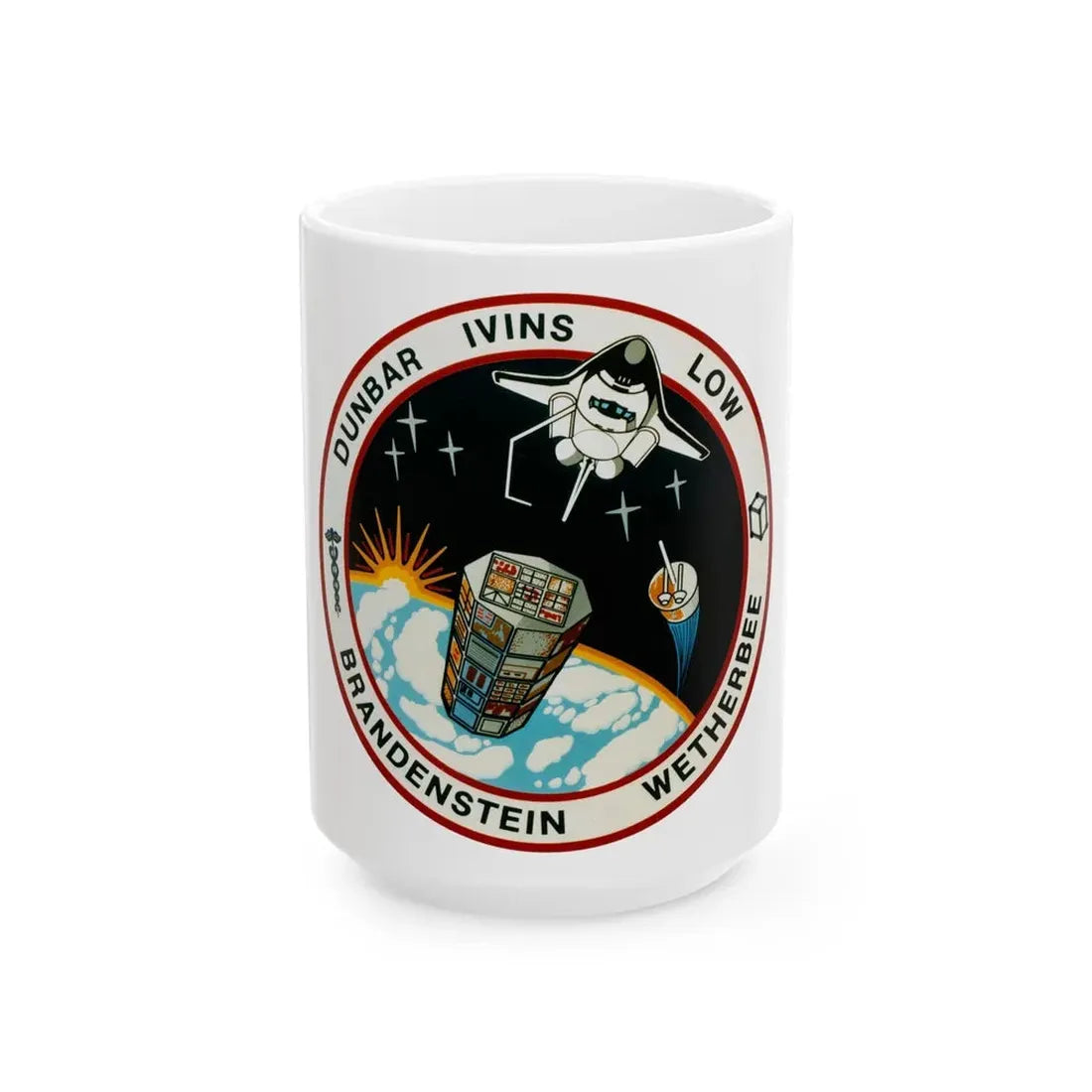 STS 32 (NASA) White Coffee Mug 15oz - Go Mug Yourself