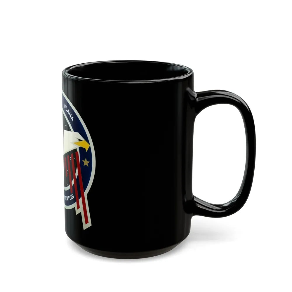 STS 33 (NASA) Black Coffee Mug-Go Mug Yourself