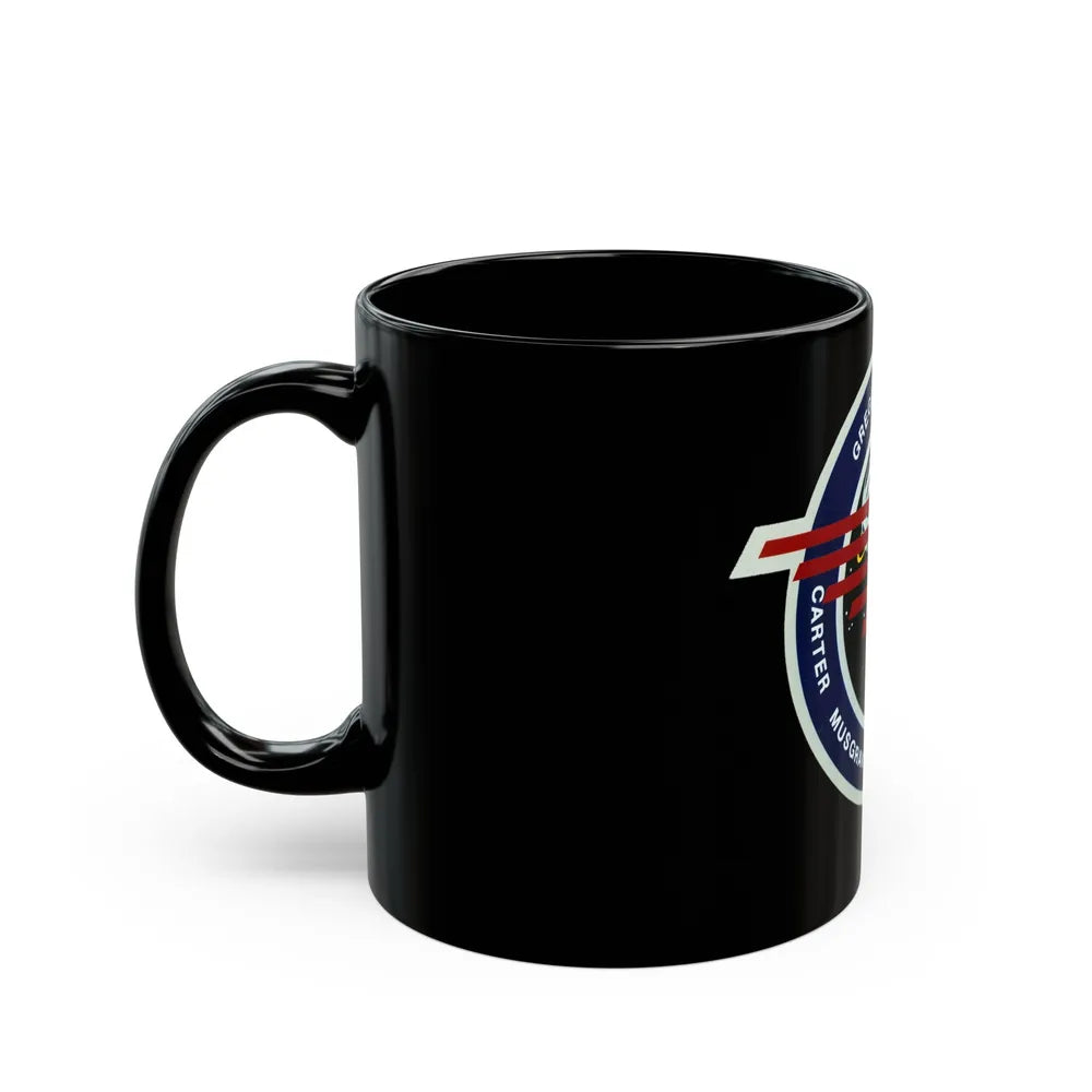 STS 33 (NASA) Black Coffee Mug-Go Mug Yourself