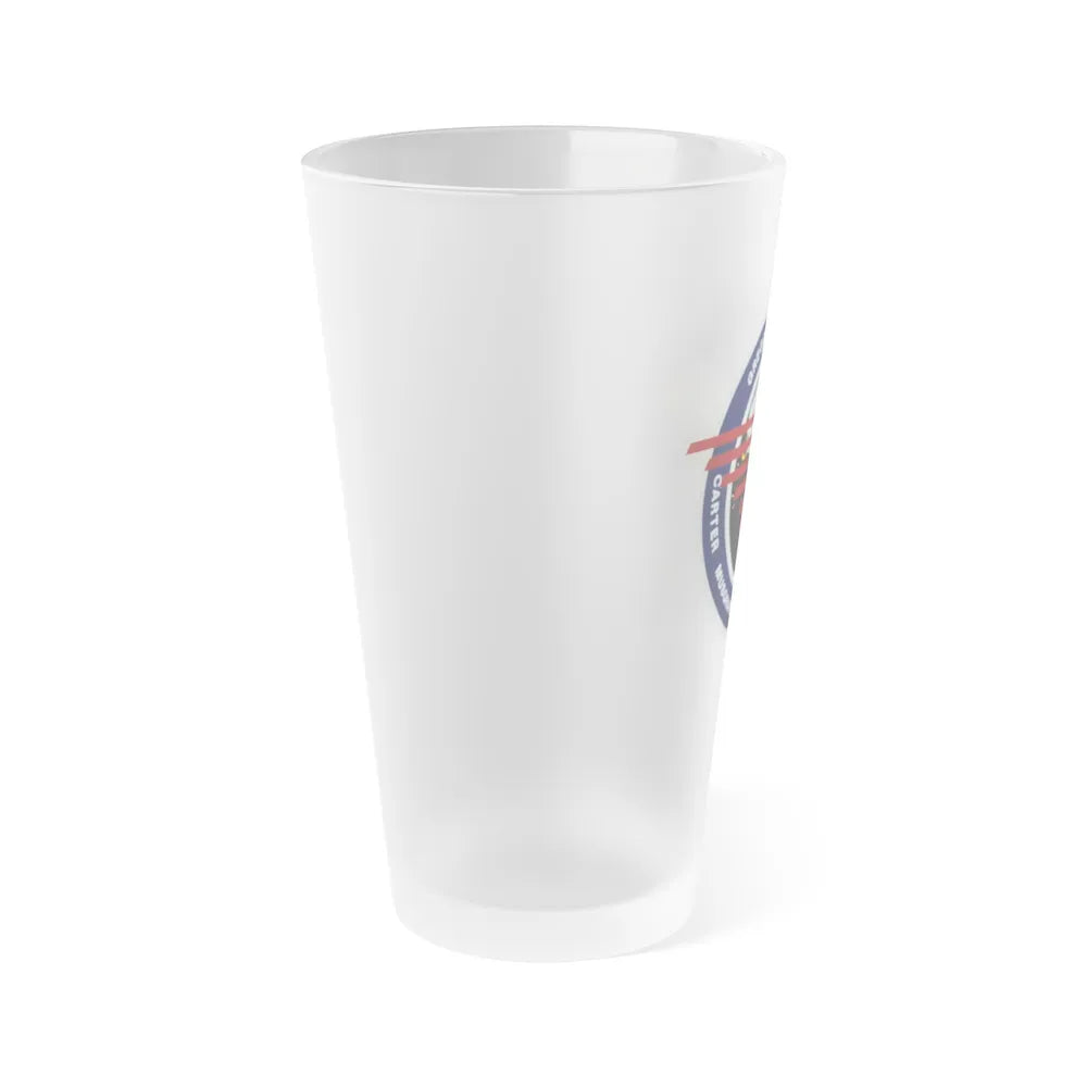 STS 33 (NASA) Frosted Pint Glass 16oz-Go Mug Yourself