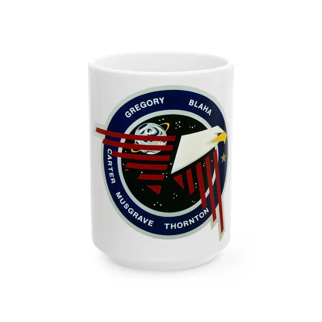 STS 33 (NASA) White Coffee Mug 15oz - Go Mug Yourself