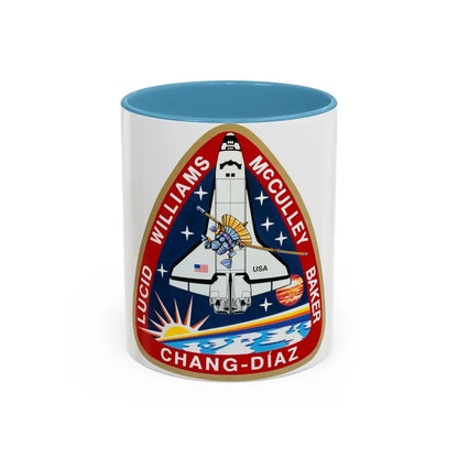 STS 34 (NASA) Accent Coffee Mug 11oz Light Blue - Go Mug Yourself