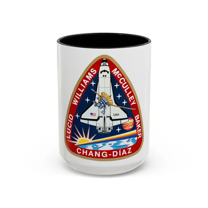 STS 34 (NASA) Accent Coffee Mug 15oz Black - Go Mug Yourself