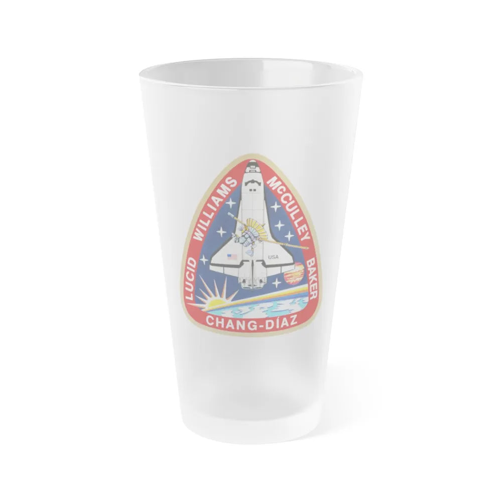 STS 34 (NASA) Frosted Pint Glass 16oz-Go Mug Yourself