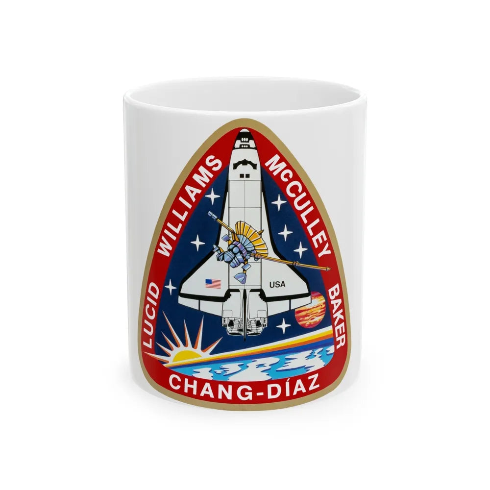 STS 34 (NASA) White Coffee Mug-11oz-Go Mug Yourself