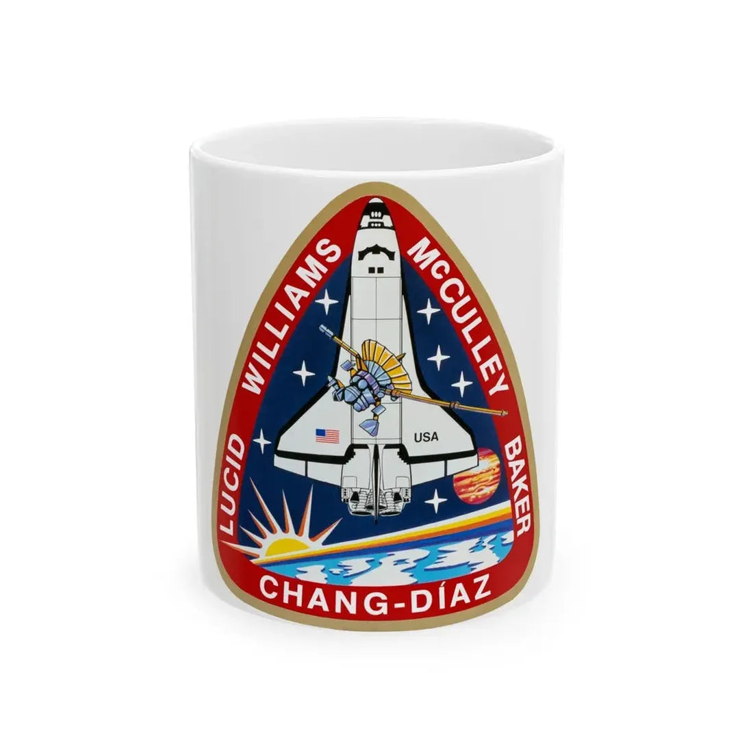 STS 34 (NASA) White Coffee Mug 11oz - Go Mug Yourself