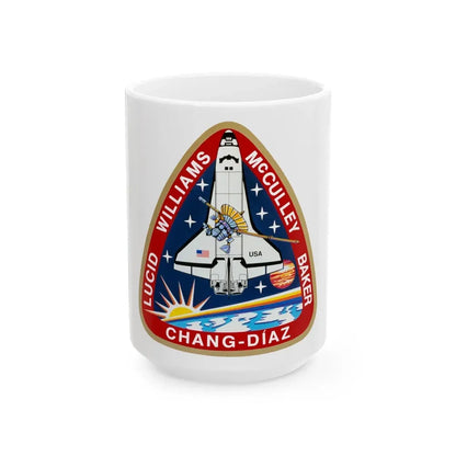 STS 34 (NASA) White Coffee Mug 15oz - Go Mug Yourself