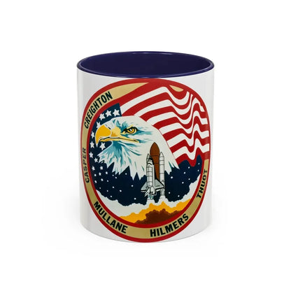 STS 36 (NASA) Accent Coffee Mug 11oz Navy - Go Mug Yourself