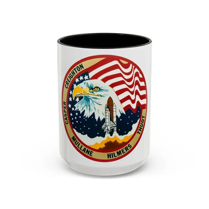 STS 36 (NASA) Accent Coffee Mug 15oz Black - Go Mug Yourself