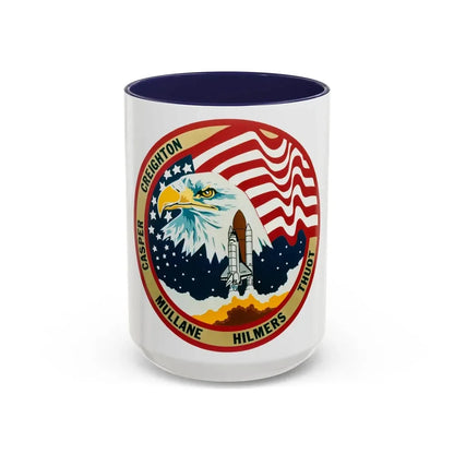 STS 36 (NASA) Accent Coffee Mug 15oz Navy - Go Mug Yourself