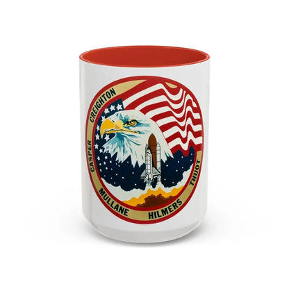 STS 36 (NASA) Accent Coffee Mug 15oz Red - Go Mug Yourself