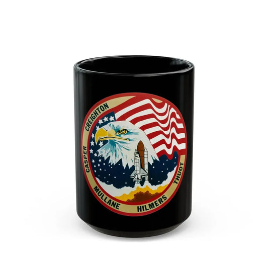 STS 36 (NASA) Black Coffee Mug 15oz - Go Mug Yourself