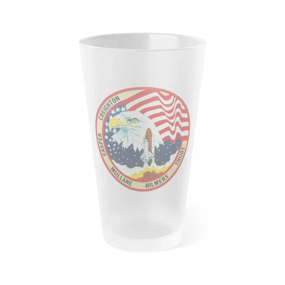 STS 36 (NASA) Frosted Pint Glass 16oz Default Title - Go Mug Yourself