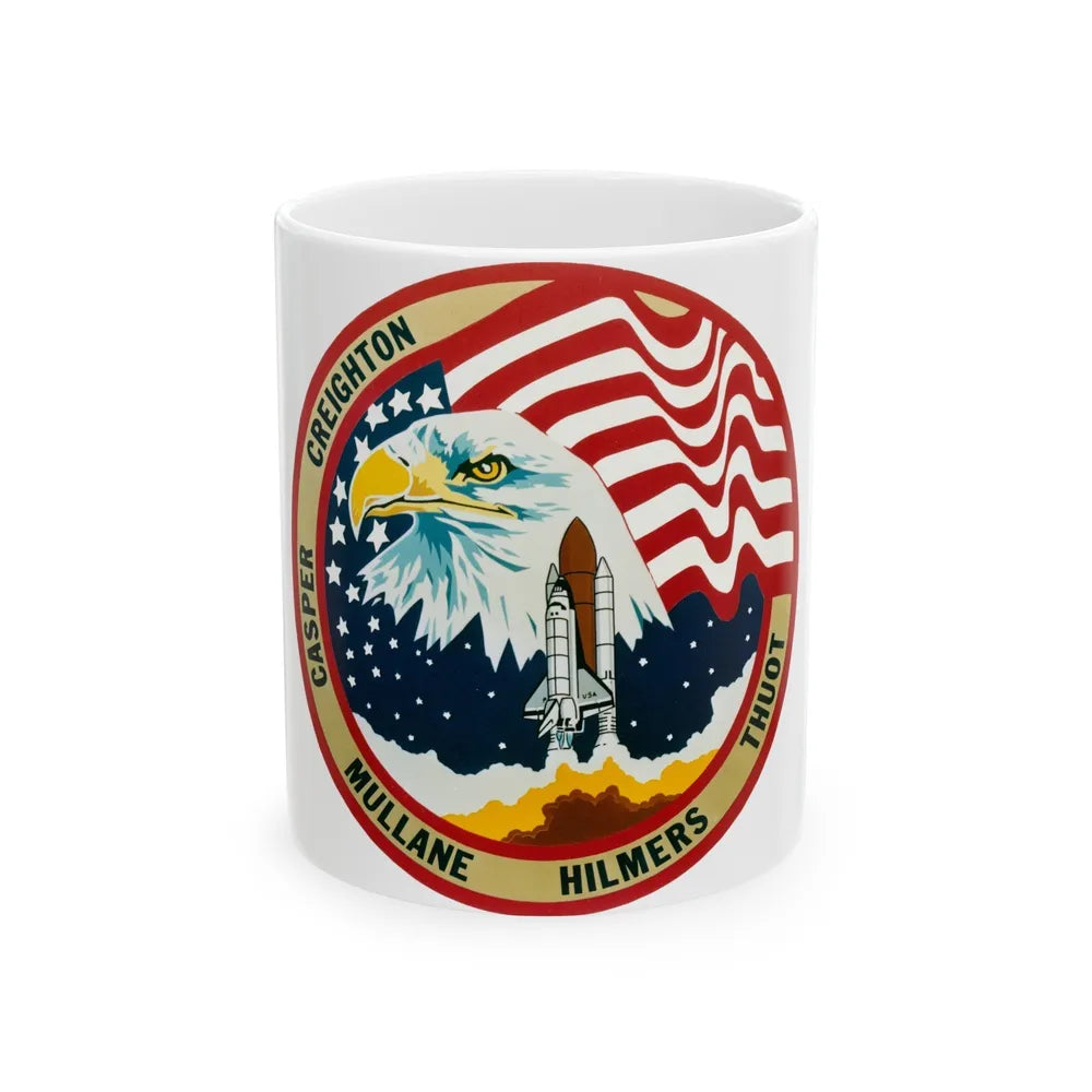 STS 36 (NASA) White Coffee Mug-11oz-Go Mug Yourself