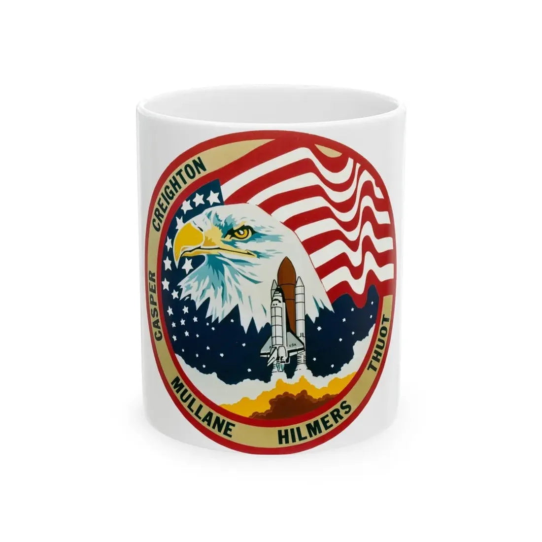 STS 36 (NASA) White Coffee Mug 11oz - Go Mug Yourself