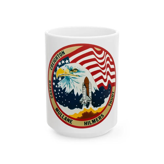 STS 36 (NASA) White Coffee Mug-15oz-Go Mug Yourself