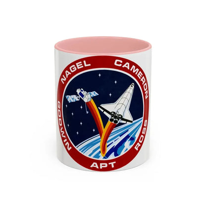 STS 37 (NASA) Accent Coffee Mug 11oz Pink - Go Mug Yourself