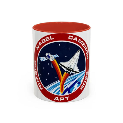 STS 37 (NASA) Accent Coffee Mug 11oz Red - Go Mug Yourself