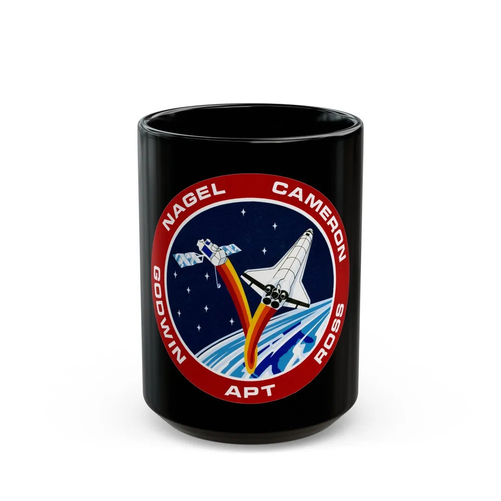 STS 37 (NASA) Black Coffee Mug-15oz-Go Mug Yourself