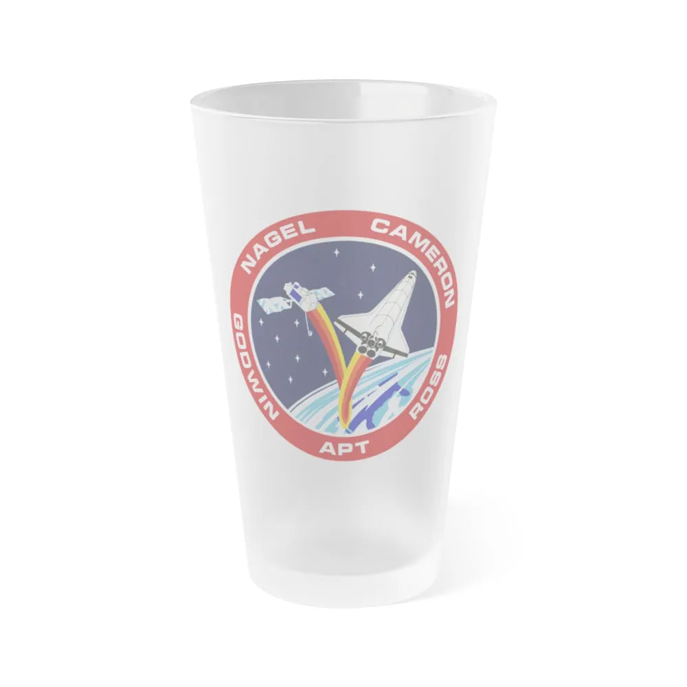 STS 37 (NASA) Frosted Pint Glass 16oz-Go Mug Yourself