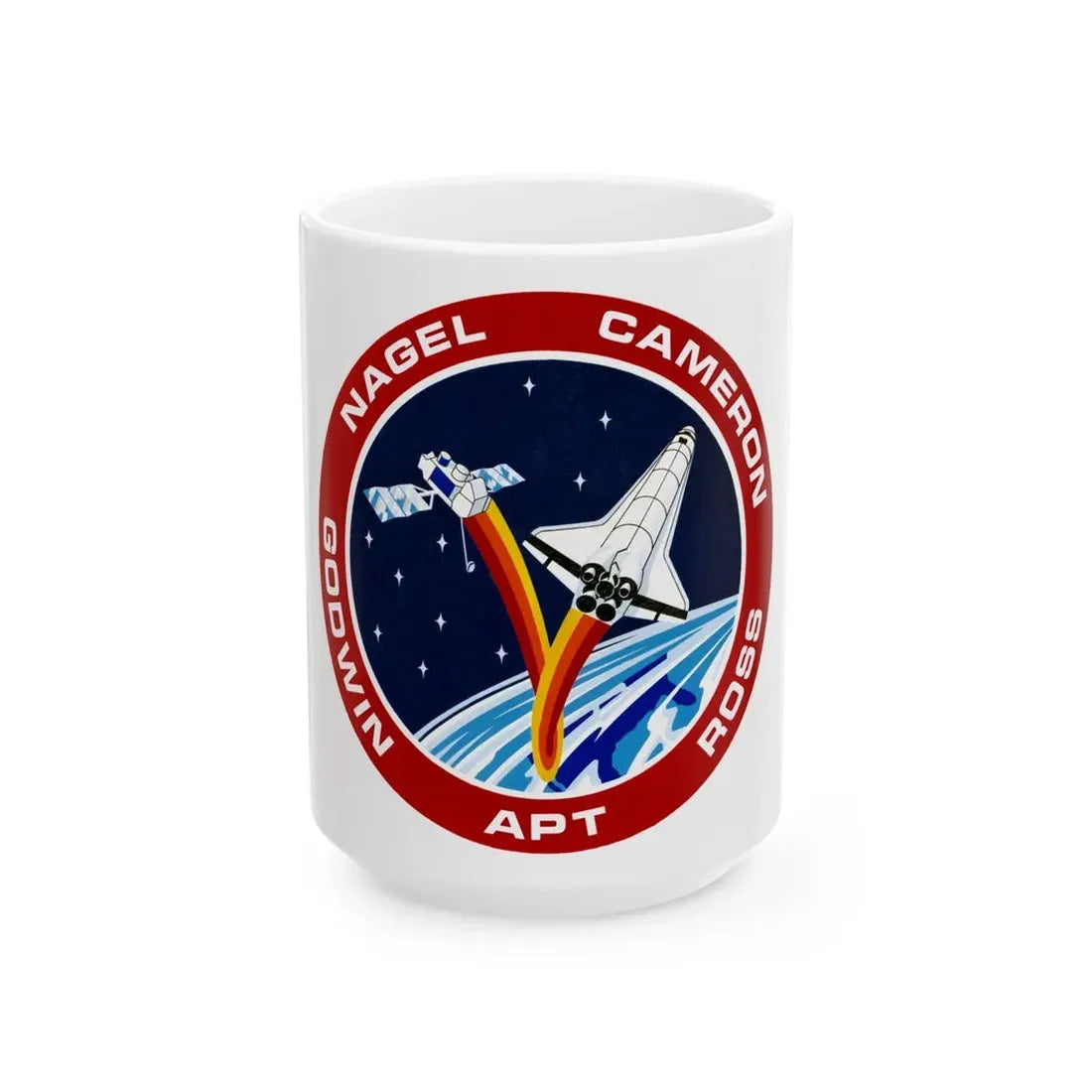 STS 37 (NASA) White Coffee Mug 15oz - Go Mug Yourself