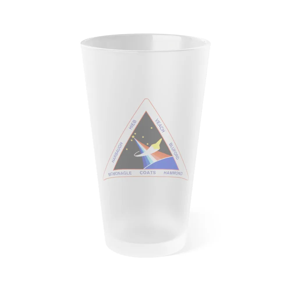 STS 39 (NASA) Frosted Pint Glass 16oz-Go Mug Yourself