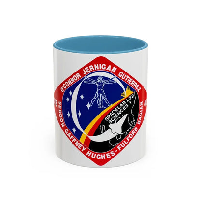 STS 40 (NASA) Accent Coffee Mug 11oz Light Blue - Go Mug Yourself
